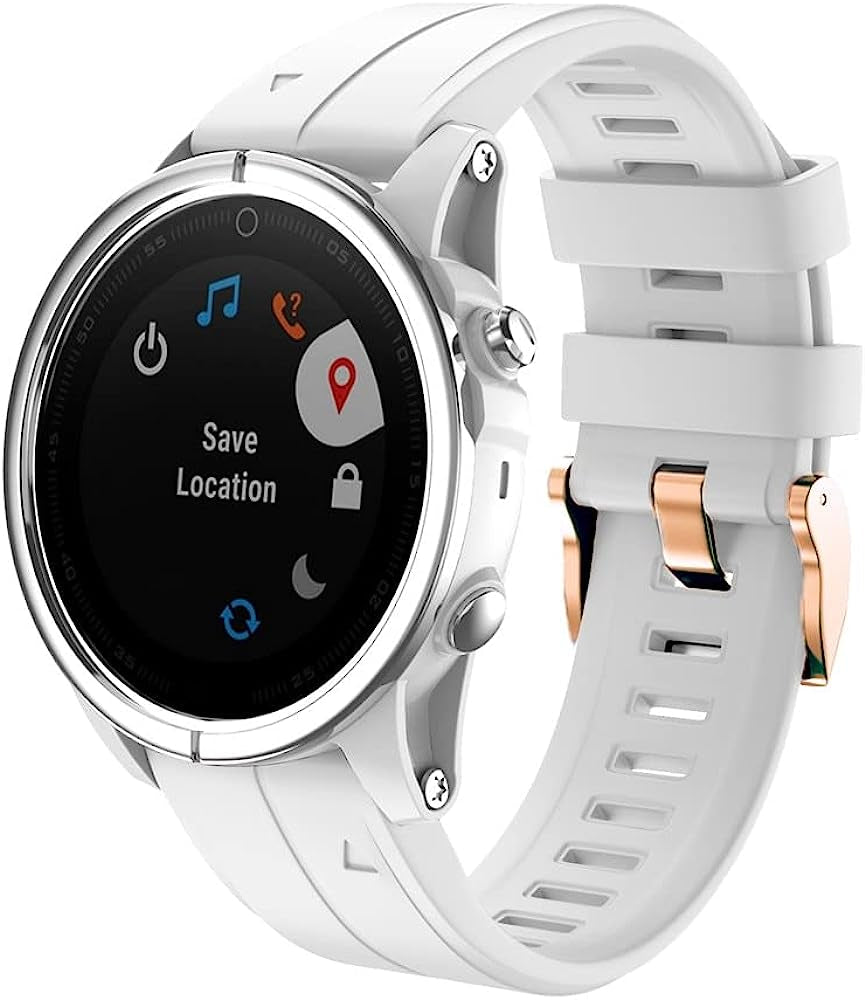 NIBYQ 20Mm Smart Watch Band for Garmin Fenix 6S 6S Pro 5S 5S plus Descent Mk2S Rose Gold Buckle Strap Quick Release Silicone Bracelet  NIBYQ   