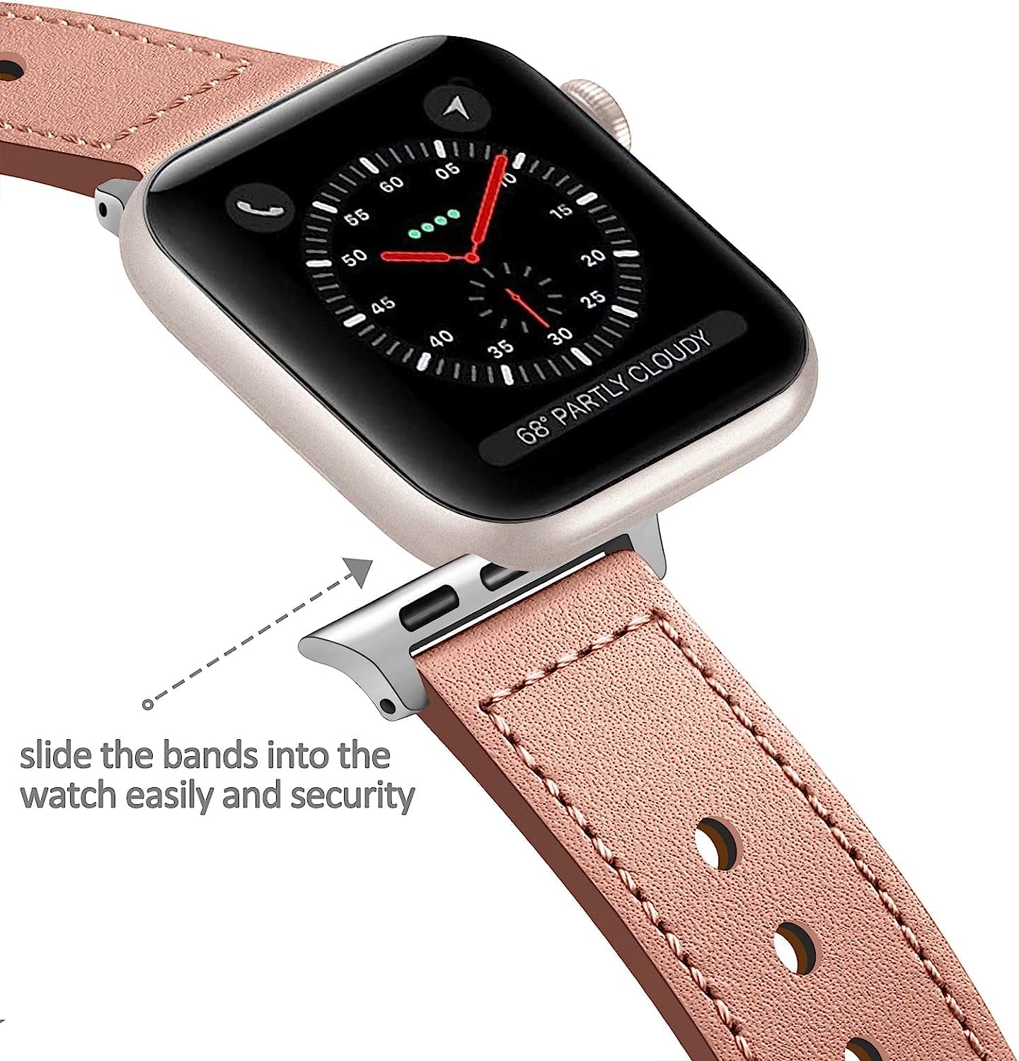 Leather Band Compatible for Apple Watch Band 49Mm 45Mm 41Mm 40Mm 44Mm 38Mm 42Mm,Chic Leather Strap for Iwatch Series Ultra/8/7/Se/6/5/4/3/2/1 Women Men Bracelet Replacement  SOLOLUP   