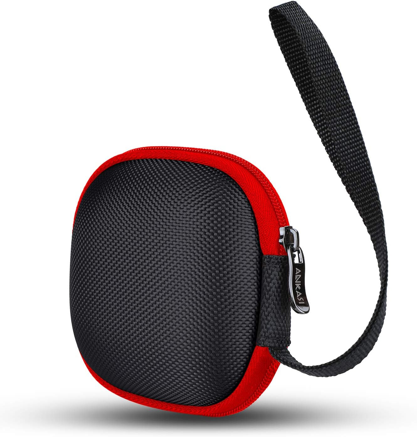 Portable Carrying Case Compatible for Powerbeats Pro Case Cover, ANKASI Hard Travel Protective Storage Cover Case Nylon Accessories Bag with Lanyard/For Beats Powerbeats Pro 2019 (Blue)  ANKASI Black  