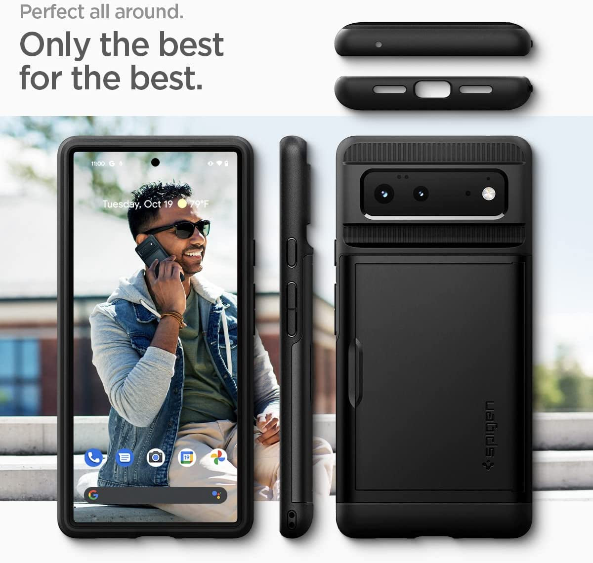 Spigen Slim Armor CS Designed for Google Pixel 6 Case (2021) - Black  Spigen   