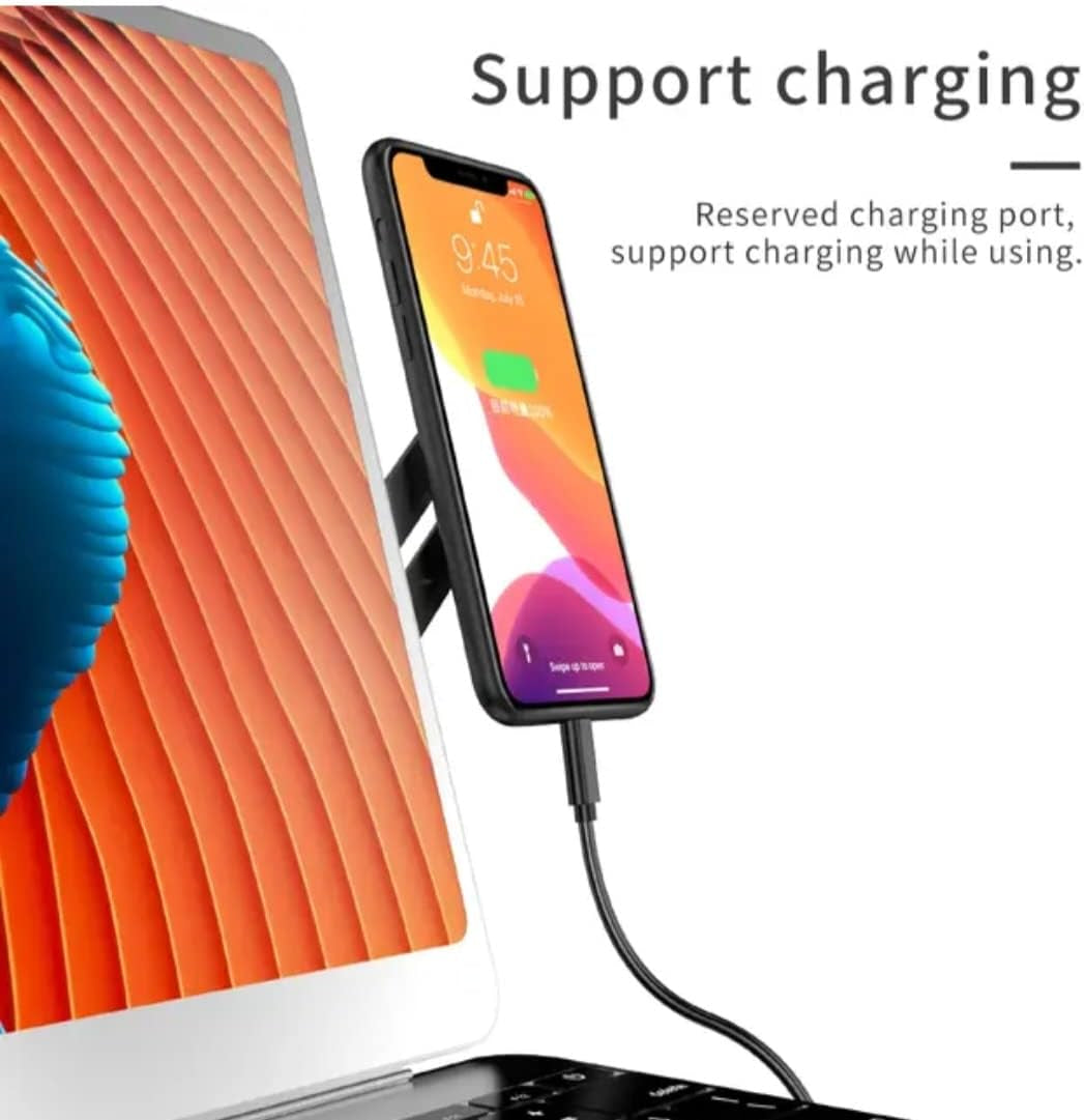 Laptop Mobile Phone Portable Holder 2 in 1 Magnetic Smart Folding Phone Holder Side Mount Screen Universal Stand (Blue)  SY Tech Co.   