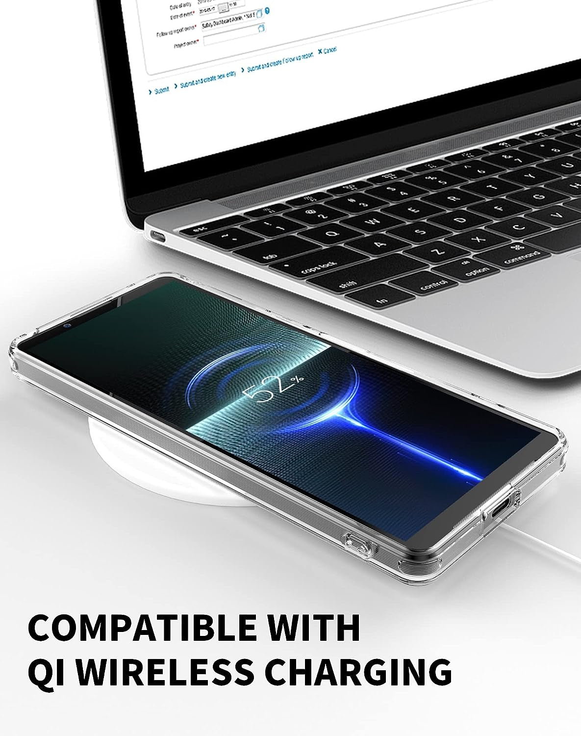 Foluu for Sony Xperia 1 V 2023 Case, Hard PC Back & Soft TPU Bumper Protective Shockproof Case for Sony Xperia 1 V 5G 2023 Crystal Clear  Foluu   