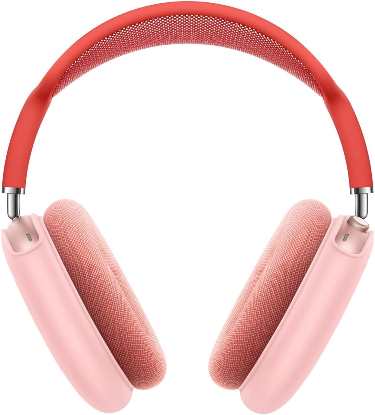 Ankasi Silicone Case Cover Compatible with Airpods Max,Soft Silicone Skin Cover Anti-Scratch Shock Resistant Shock-Absorbing Protective Case Kit for Apple Airpods Max 2020 (Red)  ANKASI Light Pink  