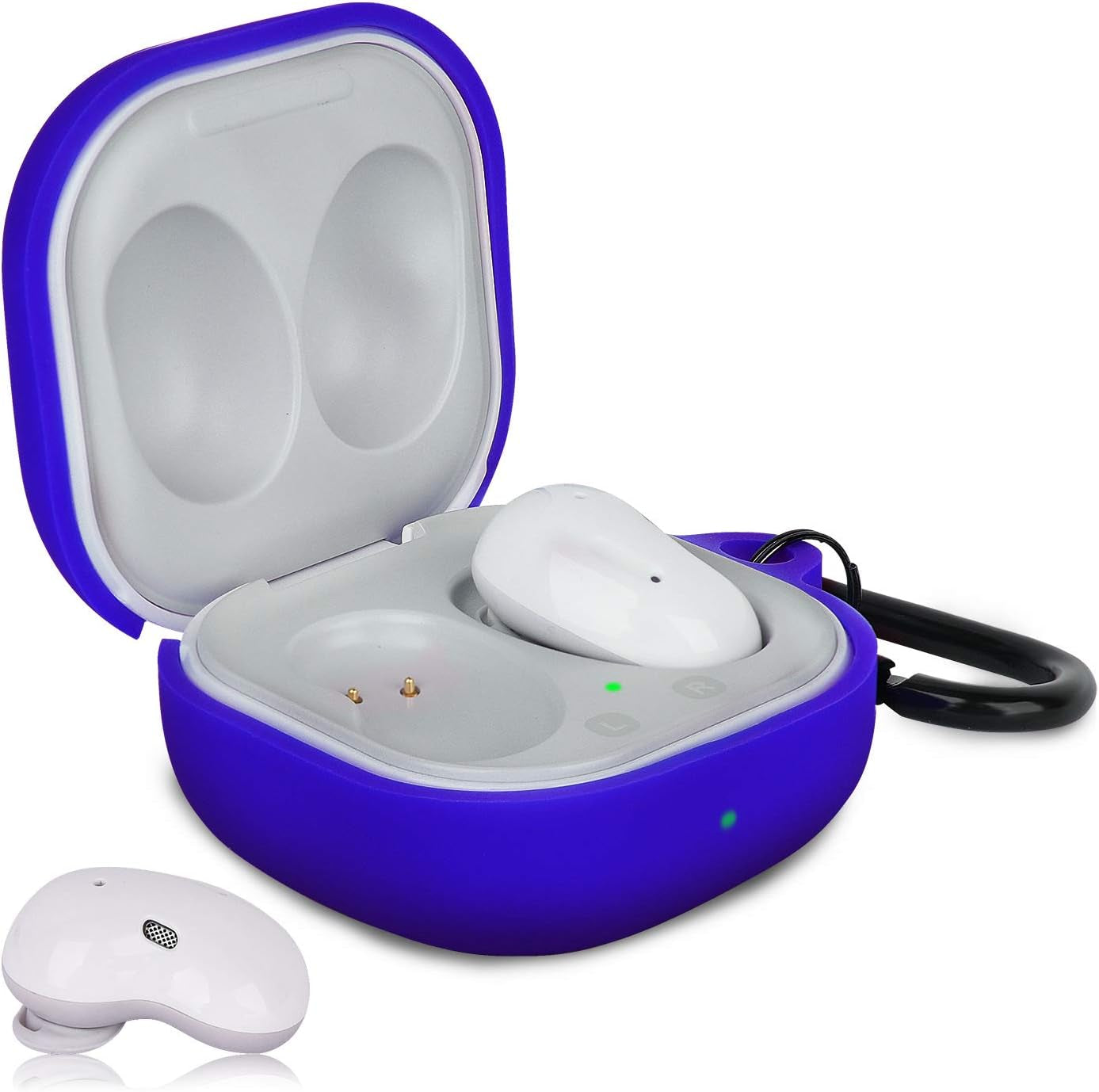 AIRSPO Silicone Case Compatible with Samsung Galaxy Buds 2 Pro/Galaxy Buds 2/ Galaxy Buds Pro/Galaxy Buds Live Case (Cobalt Blue)  AIRSPO   