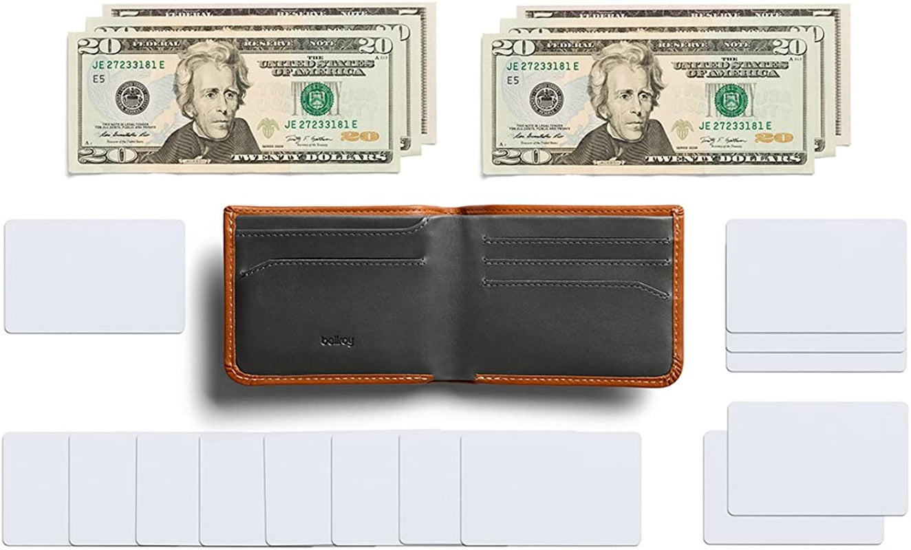 Bellroy Hide & Seek Wallet (Slim Leather Bifold Design, RFID Protected, Holds 5-12 Cards, Coin Pouch, Flat Note Section, Hidden Pocket)  Bellroy   
