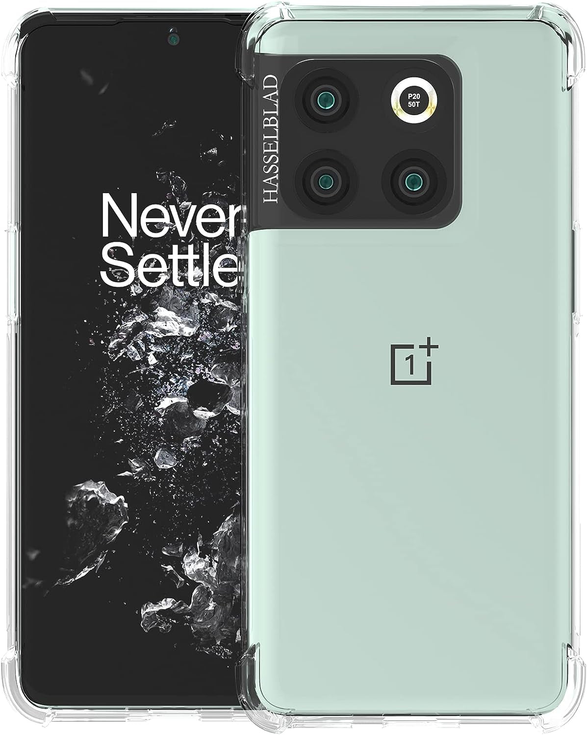 Clear Protective Case for Oneplus 9 Case Shockproof [Hard PC Back+Soft TPU Bumper] [Anti-Yellowing] [Support Wireless Charging] Protective Phone Case Cover for Oneplus 9, Transparent Clear  Eastcoo Clear Oneplus 10T 