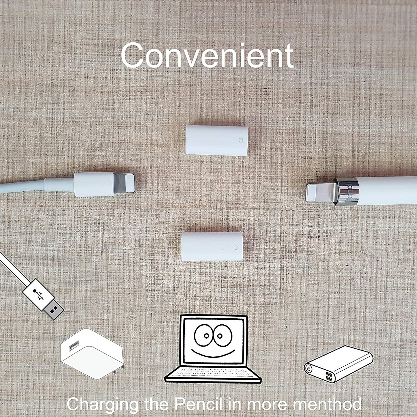 Replacement Ipencil Magnetic Replacement Caps + Charging Adapter Fits for Apple Pencil Gen 1St,Pencil Protector Cap and Charger Convertor Compatible Withapple Pencil 1  Reeyear   