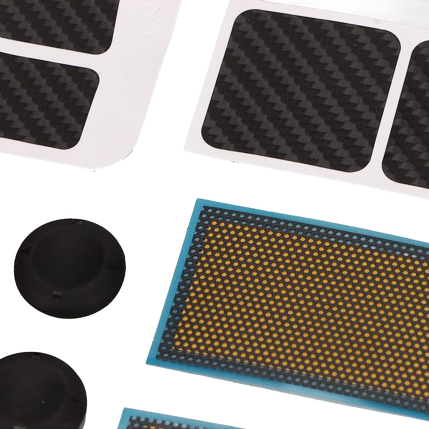 Game Console Protection Kit, for Steam Deck, with Touchpad Stickers/Button Sticker/Host Dust Screen/Silicone Joystick Cap/Storage Box/Headphone Dust Plug  Pomya   