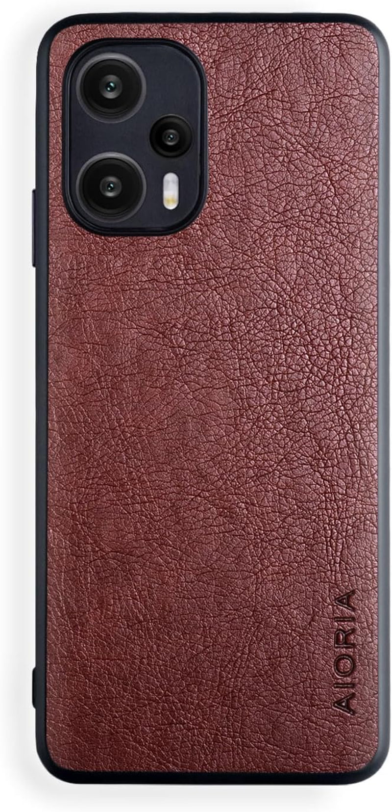 AIORIA Case for Xiaomi Poco F5, 6.67" Screen Premium PU Leather Phone Cover Retro Business Design Full Protective Case for Xiaomi Poco F5 5G (Red)  AIORIA Coffee  