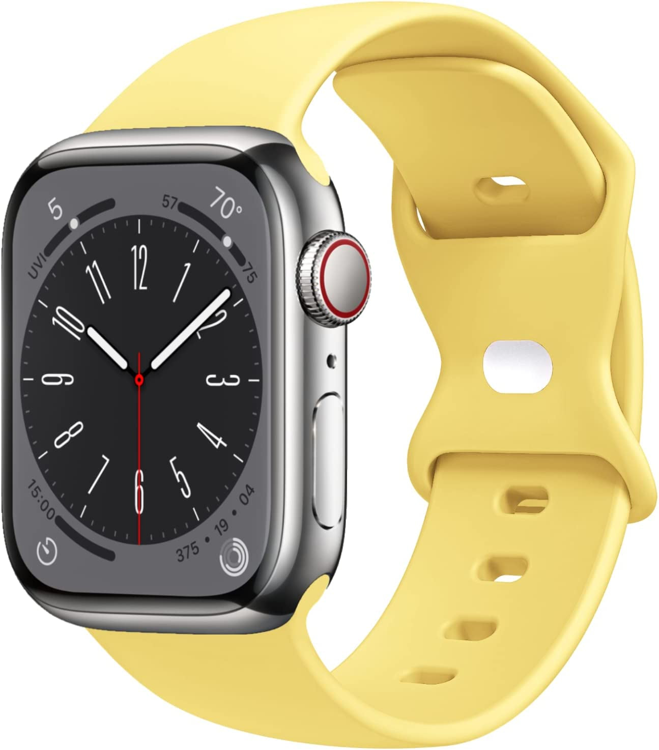 STG Sport Watch Band Compatible with Apple Watch Band 38Mm 40Mm 41Mm 42Mm 44Mm 45Mm 49Mm, Soft Silicone Replacement Sport Strap Compatible for Iwatch Ultra SE Series 8/7/6/5/4/3/2/1 (42Mm/44Mm/45Mm/49Mm, Klein Blue)  STG Ginger 42mm/44mm/45mm/49mm 