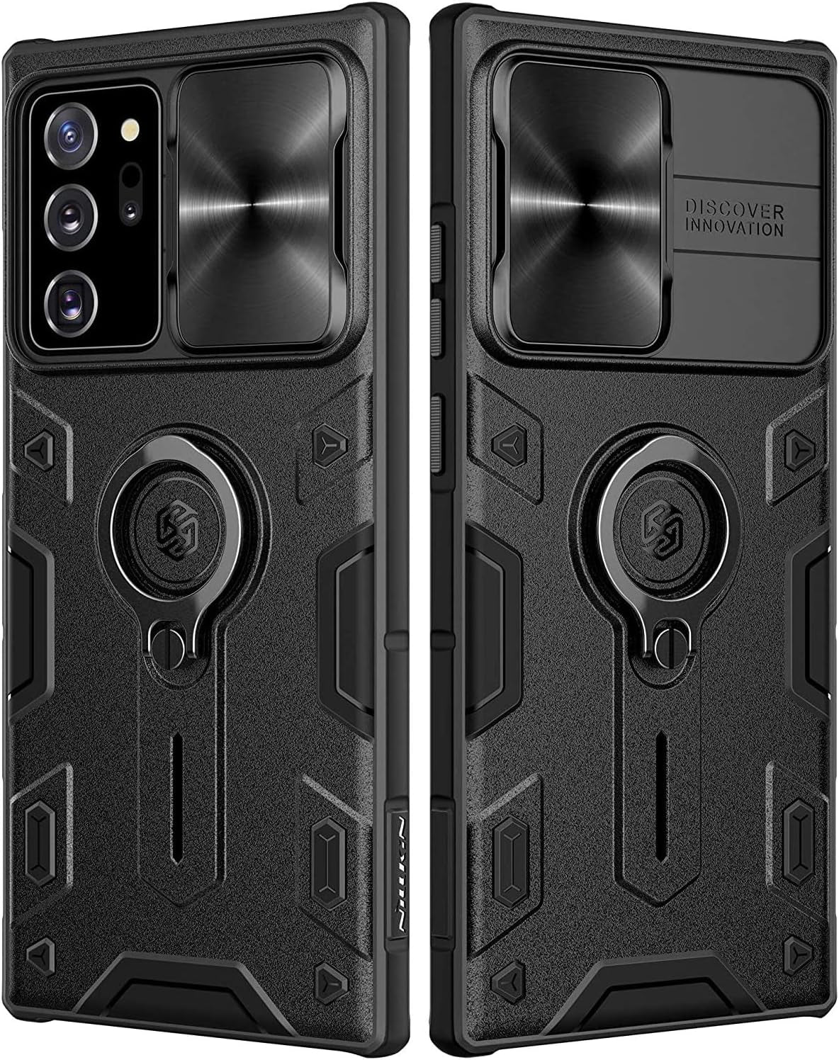 Nillkin for Samsung Galaxy Note 20 Ultra Case, [Built in Kickstand & Slide Camera Cover] Shockproof Hard PC Back & Soft Silicone Bumper Hybrid Cover Phone Case for Galaxy Note 20 Ultra 6.9'' Black  Shenzhen Nillkin Technology co.ltd   