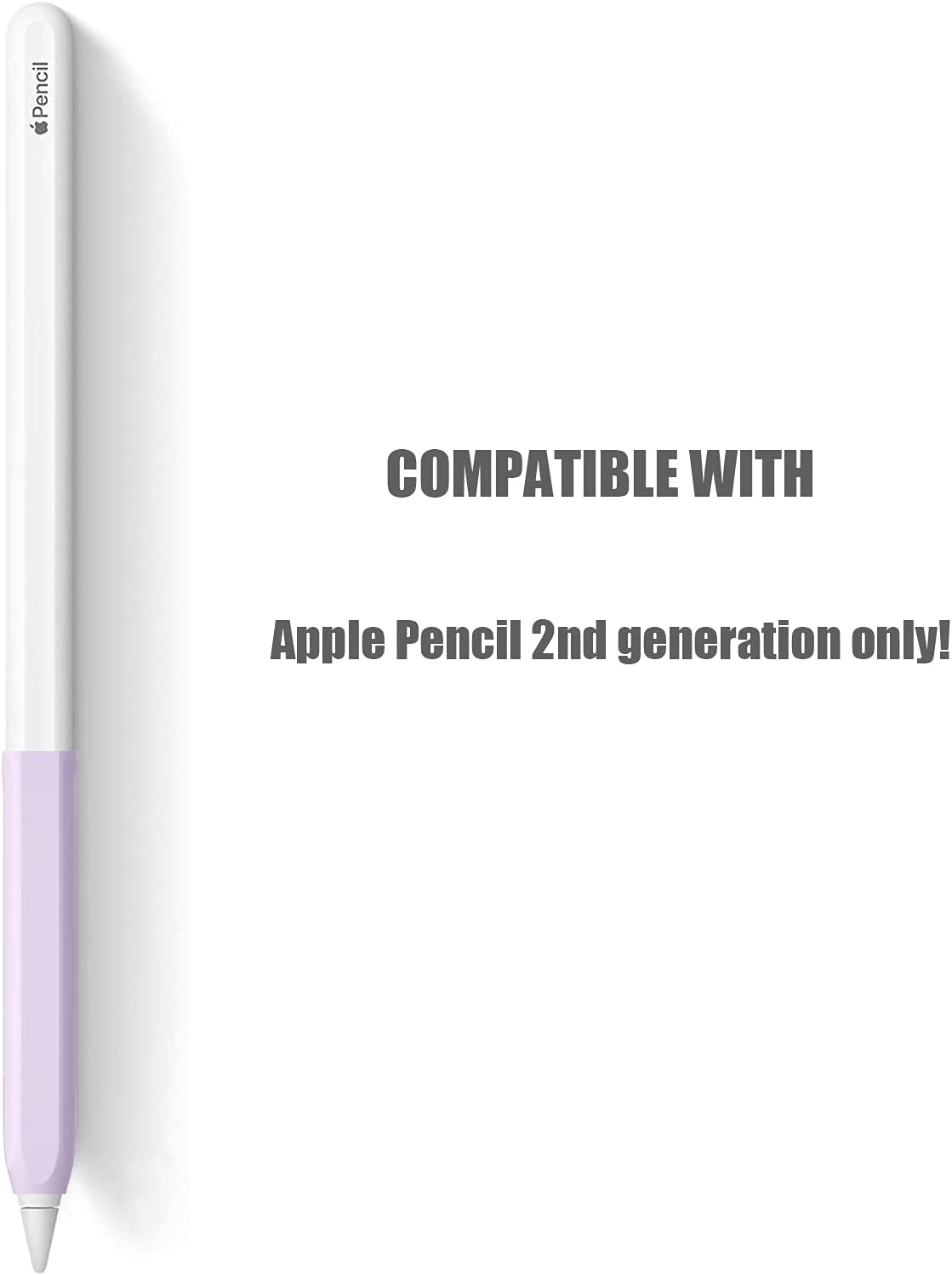 4 Pack Ergonomic Grip Designed for Apple Pencil 2Nd Generation,Yinva Silicone Case Cover Sleeve Compatible with Apple Pen 2 Gen Support Magnetic Charging (Pink, Purple,Blue,Black)  YINVA   