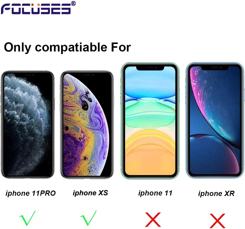 Focuses Iphone 11 Pro Screen Protector, Iphone Xs/X Screen Protector, anti Blue Light Tempered Glass Film for Apple Iphone Xs/X & Iphone 11 Pro,3-Pack  Focuses   