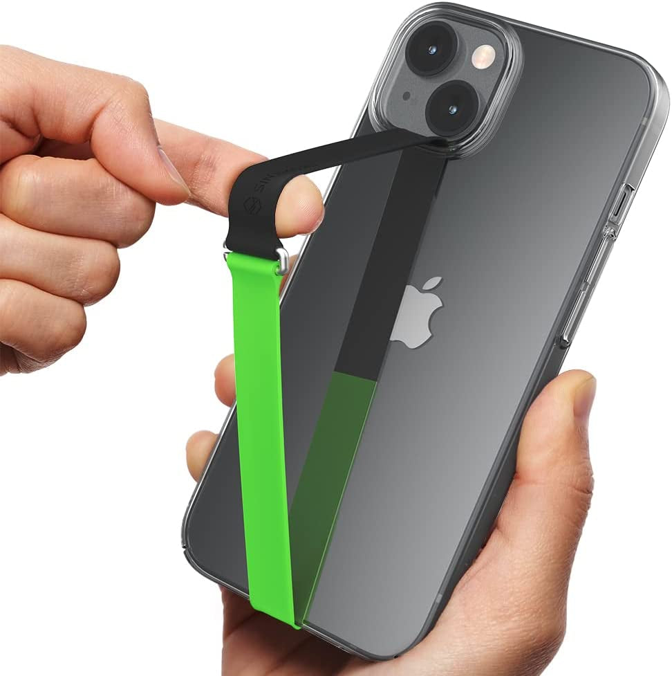 C-Shaped Clip Finger Phone Grip, Sinjimoru Silicone Cell Phone Strap for Phone Case with Clip as Phone Loop Holder for Iphone Case & Samsung Phone. Sinji Loop Clip Black 210  Sinjimoru Co.Ltd Two Colors - Nature Black 210 