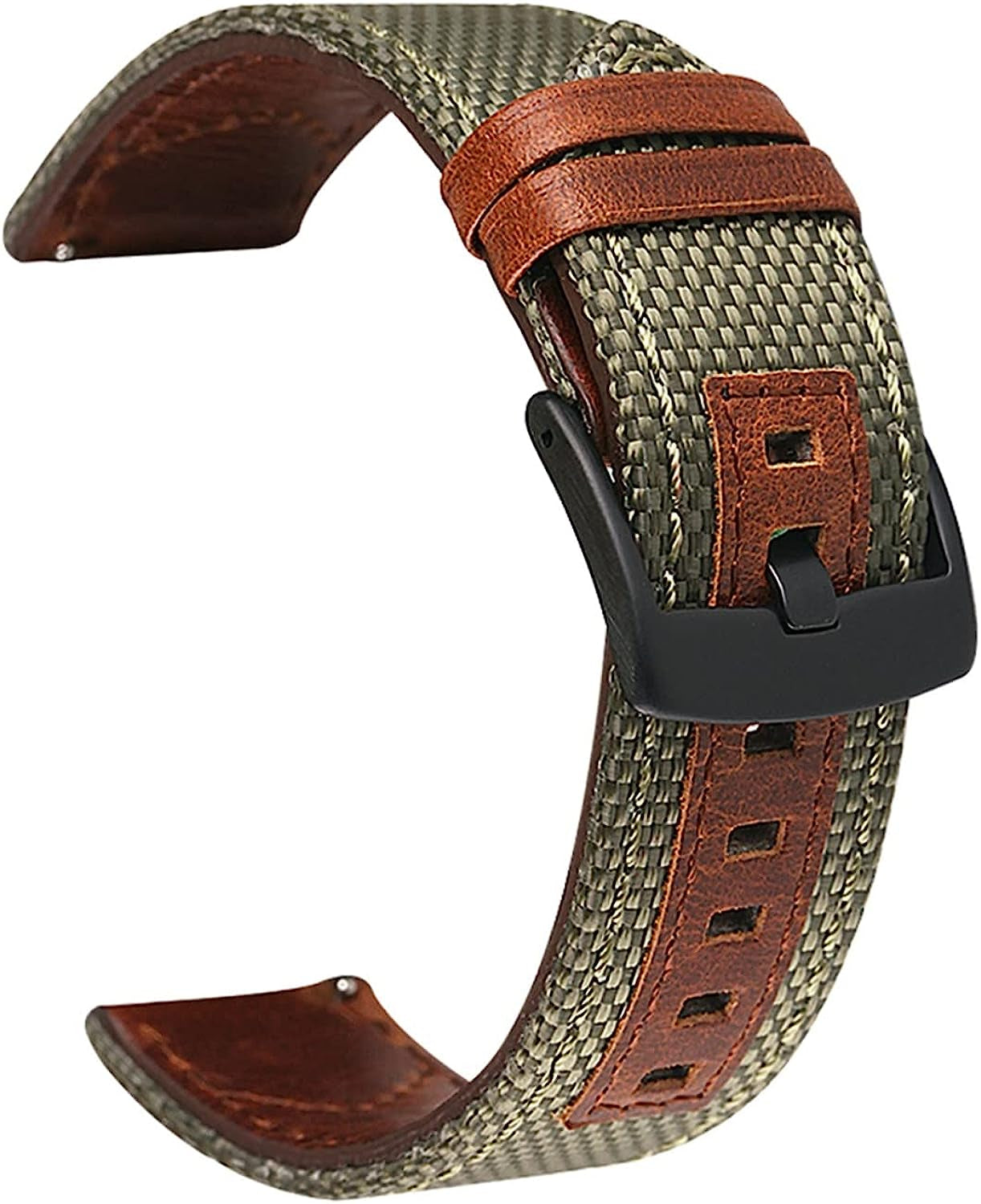 SVAPO 20 22Mm Band for Samsung Galaxy Watch 4/Classic/3/46/42Mm/Active 2 Gear S3/3 41 45Mm Leather Bracelet Universal Wirstband  SVAPO Army Green 22mm Universal 