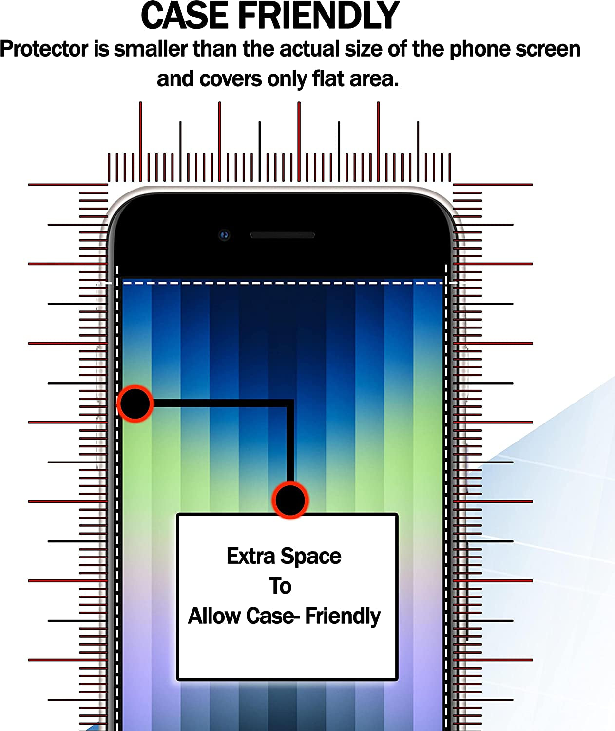 RKINC Screen Protector [4-Pack] for Iphone SE 3 2022/2 2020, Iphone 7 / Iphone 8, Tempered Glass Film Screen Protector, 0.33Mm [Lifetimewarranty][Anti-Scratch][Anti-Shatter][Bubble-Free]  RKINC   