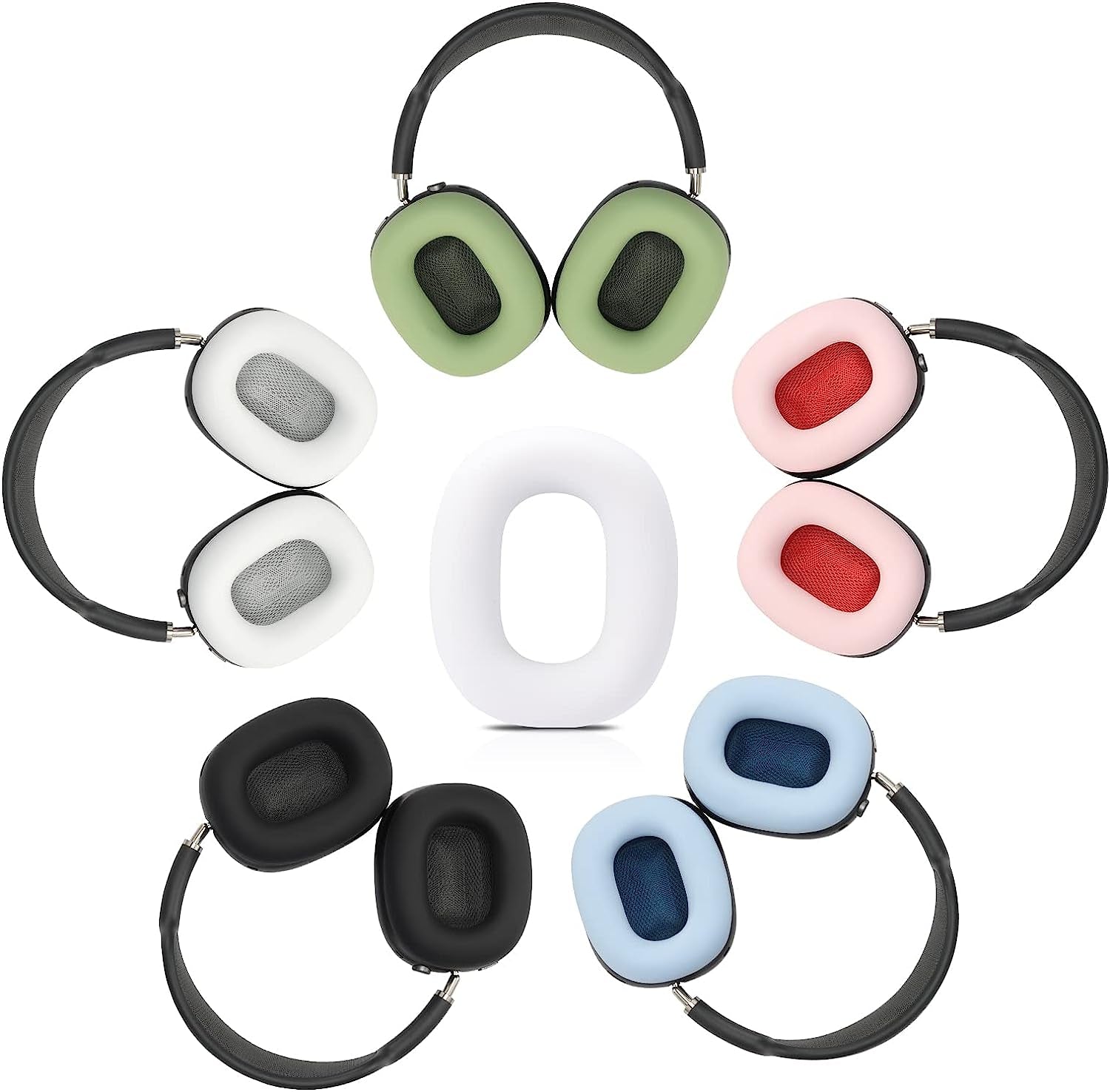 Damex Silicone Earpads Protector, Compatible with Airpods Max Ear Pad (White)  nakuya   