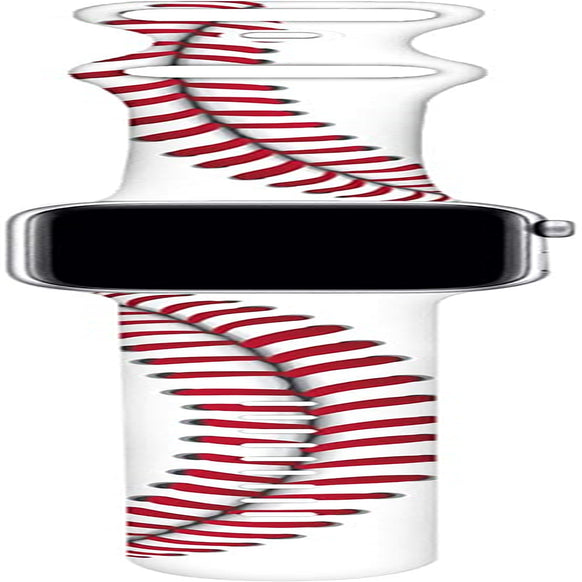 BACDOILQ Ball Game Watch Band Smartwatch Bands Compatible with Watch 38Mm/40Mm/42Mm/44Mm Soft Silicone Strap Replacement for Series 7/6/5/4/3/2/1/SE  BACDOILQ   