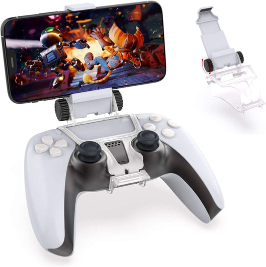 Nexigo Controller Phone Clip Mount for PS5 Dualsense Wireless Controller, Cellphone Clip Bracket Holder for Playstation 5 Controller, Adjustable Stand Suitable for Android Mobile Phone  NexiGo   