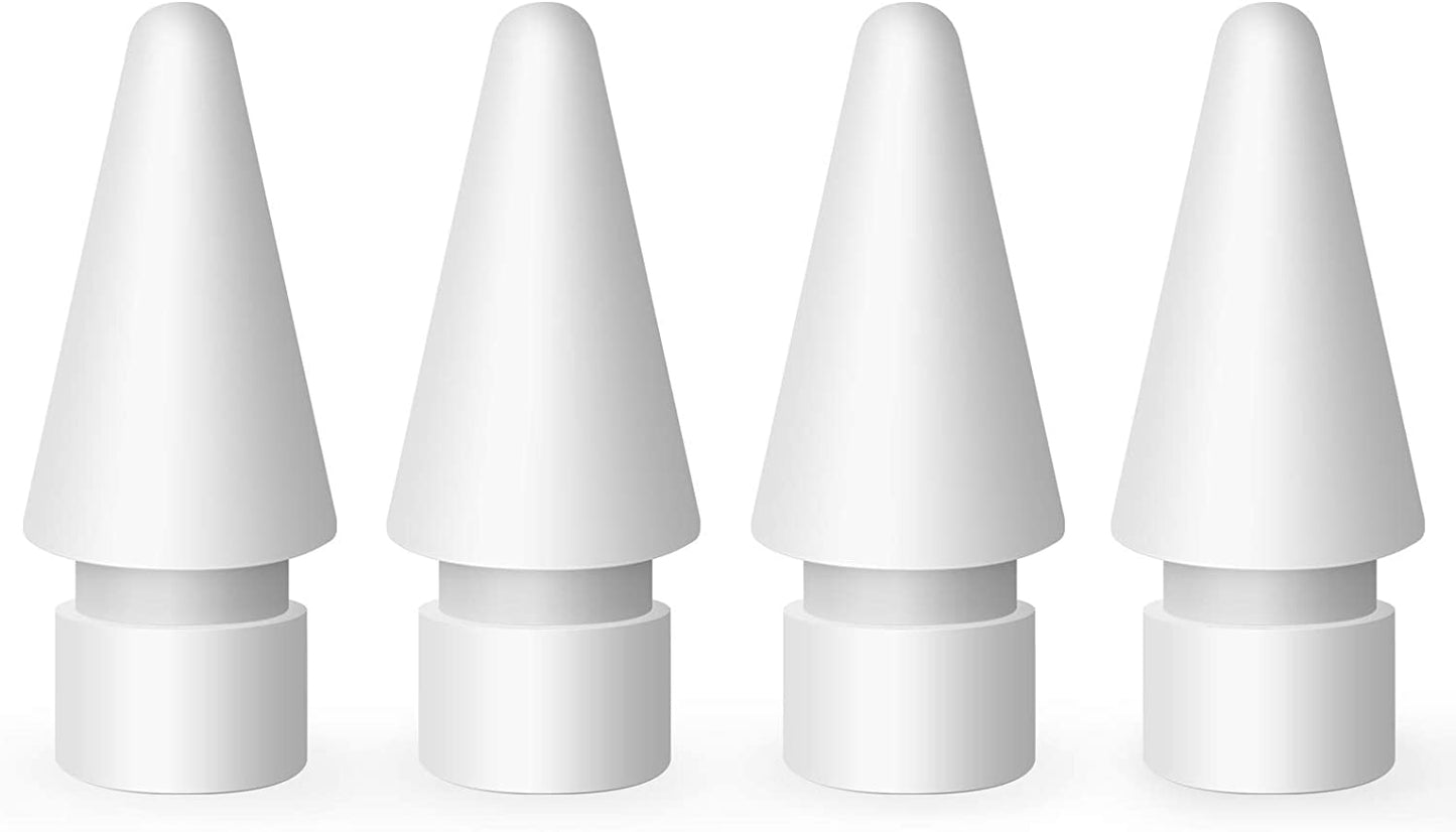 MEKO 4 Pack Replacement Tips for Apple Pencil 1St Gen & 2Nd Gen, Pen Nibs for Ipad Pro Pencil- Black  MEKO A-White  