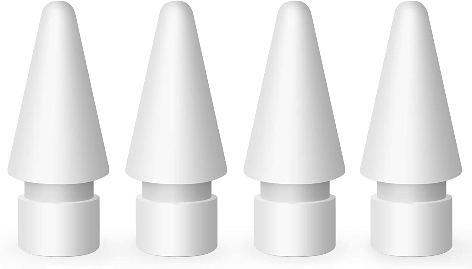 MEKO 4 Pack Replacement Tips for Apple Pencil 1St Gen & 2Nd Gen, Pen Nibs for Ipad Pro Pencil- Black  MEKO A-White  