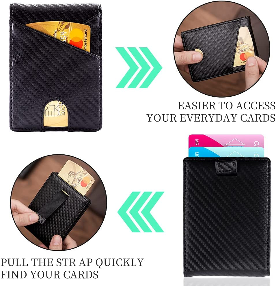 Tidoneam Mens Wallet with Money Clip RFID Blocking Slim Card Holder for Men with Gift Box  Tidoneam   