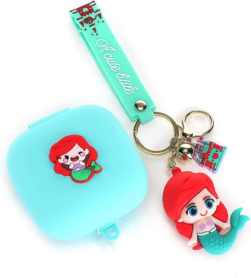 Powerbeats Pro Case with Doll Keychain, Suublg Soft Silicone Cartoon Beats Pro Charging Case Covers Full Body Anti-Lost Lanyard Protection Accessories Compatible for Beats Powerbeats Pro  Suublg   