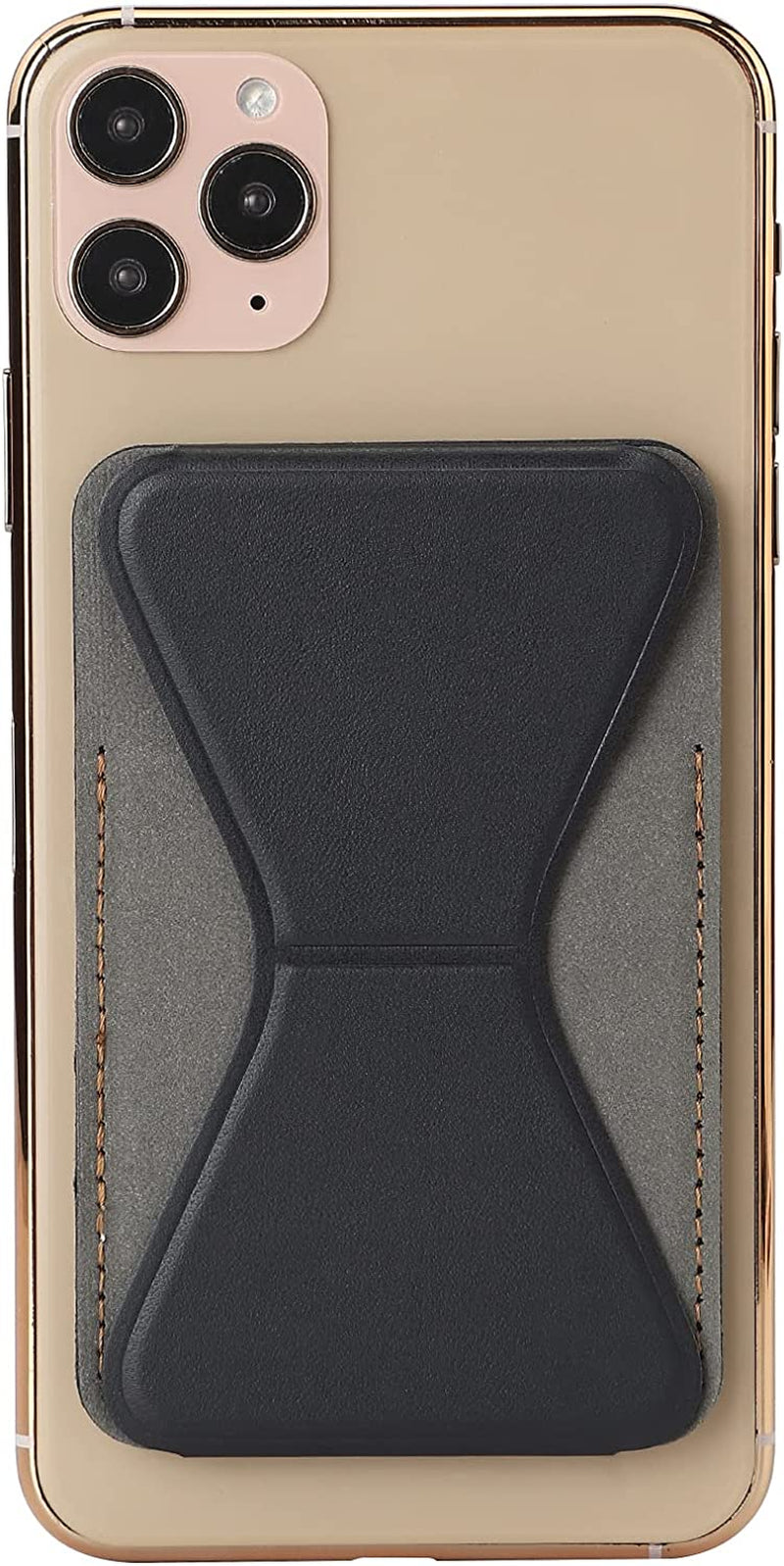 Ambervec Magsafe Wallet Compatible with Iphone 14, Iphone 13 & Iphone 12 Series, Magnetic Wallet Stand for Apple Mag Safe, Leather Magnetic Card Holder for Back of Iphone Pro Max Mini Plus, Yellow  AmberVec Inc. Black  