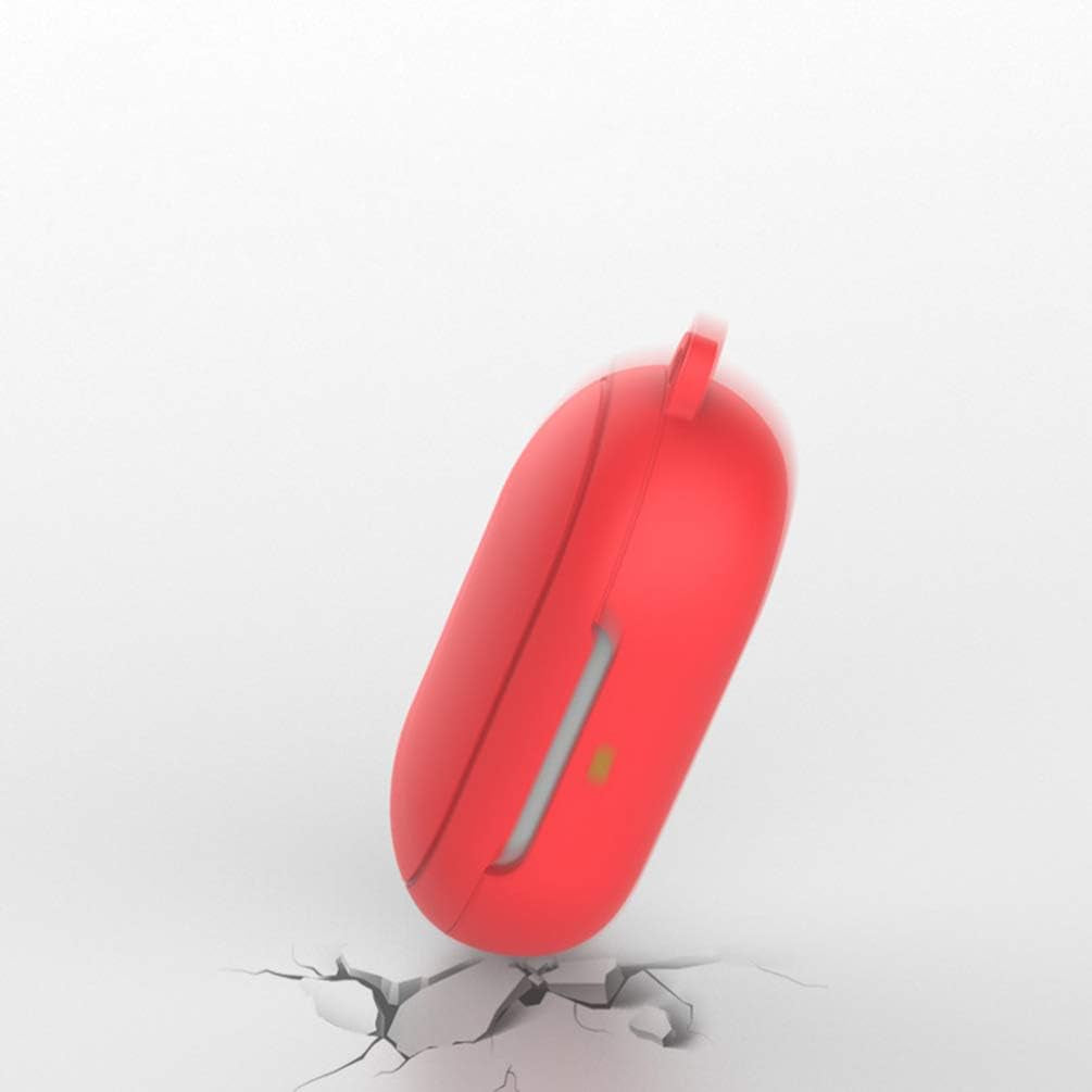 Earbuds Case Compatible for Samsung plus Case - 2 Pcs Silicone Case Cover Anti-Scratch Earbuds Carrying Case Shock Resistant Protective Case Skin with Keychain (Red+Dark Blue)  Hemobllo   