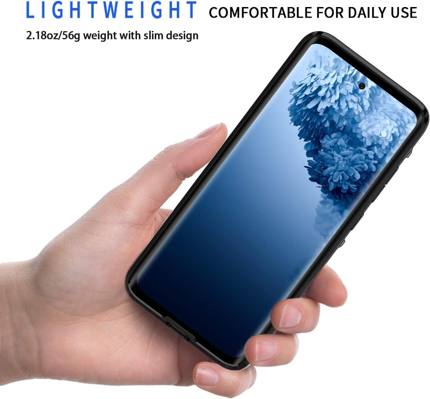 Lanhiem Galaxy S20 Ultra Case, Built-In Screen Protector IP68 Waterproof Dustproof Case, Full Body Heavy Duty Shockproof Protective Cover for Samsung Galaxy S20 Ultra 5G (Black/Gray)  Lanhiem   