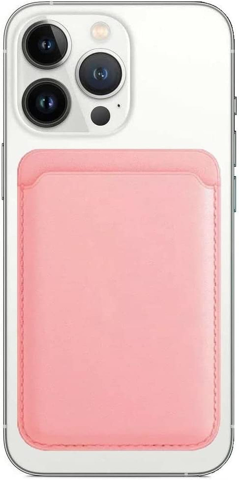 Strong Magnetic Card Holder Leather Wallet with Magsafe for Apple Iphone 14 Pro Max/14 Plus/14 Pro/14/13 Pro Max/13 Pro/13/13 Mini/12 Max/12/12 Pro/12 Mini, (Black)  Tahamus Pink  