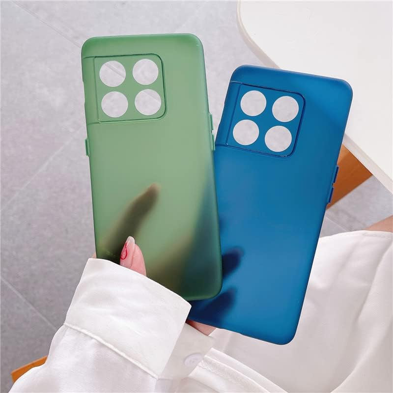 Ultra-Thin Matte Skin Anti-Fingerprint TPU Protection Case for Oneplus 10 9 9R 9RT 8T Pro Back Camera Cover Bumper Shell (Pink,For Oneplus 10 Pro)  HANPINYOU   