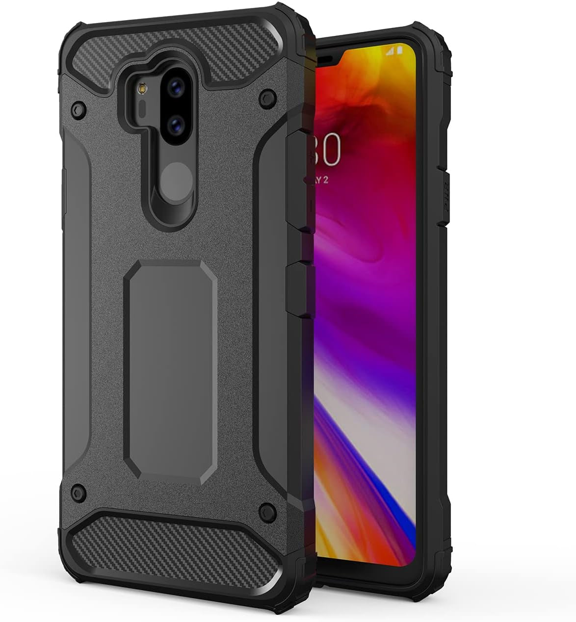 DFTCVBN Phone Case for LG G7/LG G7 Thinq/Lg G7+ Case, Dual Layer Protective Slim Hybrid Cell Phone Cover Shockproof Cases for Lg G7/G7 Thinq/G7Plus Case Black  DFTCVBN   