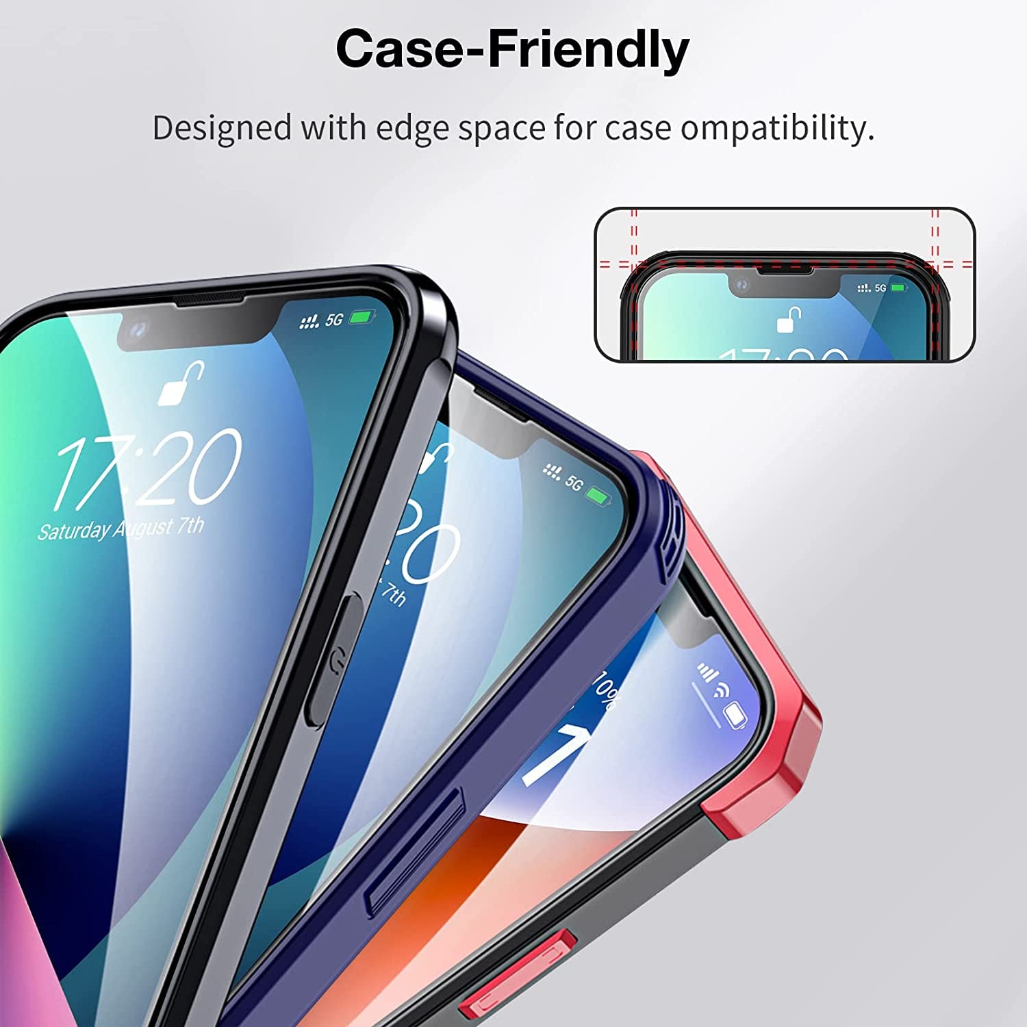 EGV [3 Pack Screen Protector Compatible for Iphone 13/Iphone 13 Pro/Iphone 14 6.1-Inch, HD Clear 9H Tempered Glass, Case Friendly, Alignment Frame Easy Installation, Bubble Free  EGV   