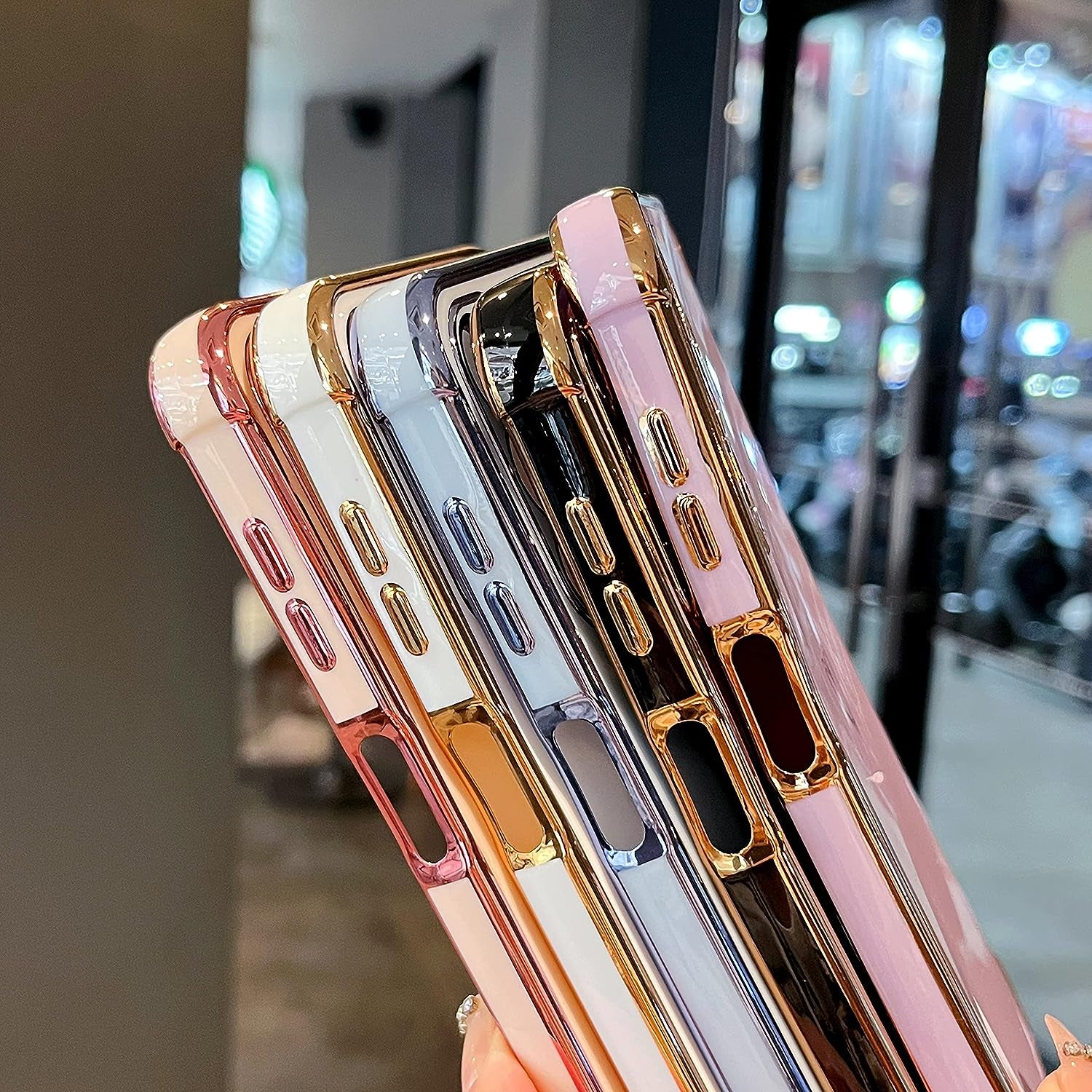 ZTOFERA Samsung Galaxy A14 5G Case,Cute Plating Edge Love Hearts Pattern with Camera Lens Protection Phone Cover for Galaxy A14 6.6",Purple  ZTOFERA   