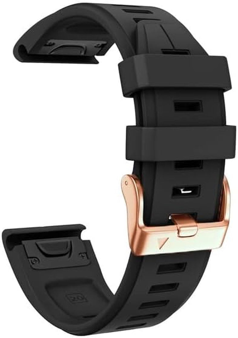 NIBYQ 20Mm Smart Watch Band for Garmin Fenix 6S 6S Pro 5S 5S plus Descent Mk2S Rose Gold Buckle Strap Quick Release Silicone Bracelet  NIBYQ H 20mm Fenix 6S 6SPro 
