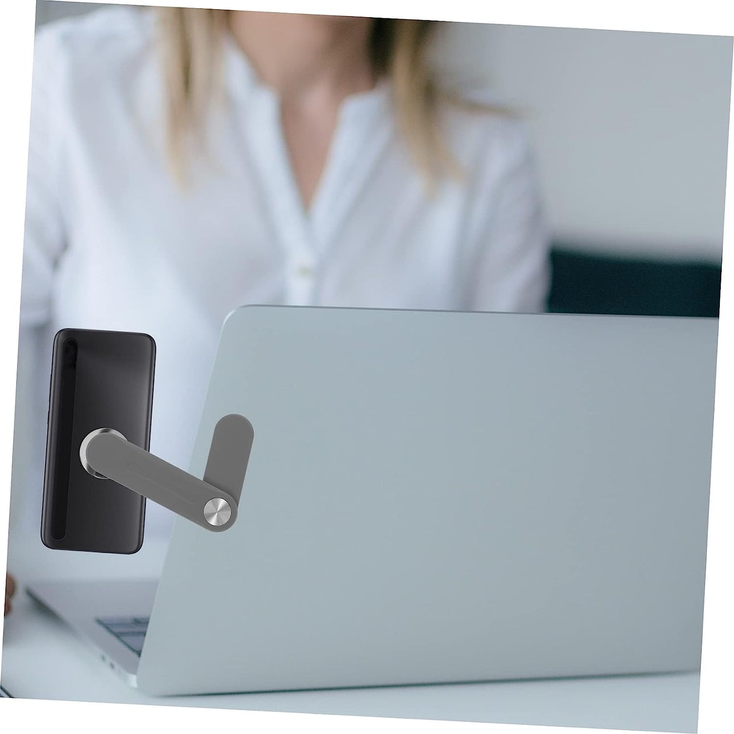 ULTECHNOVO Expand Mobile Phone Bracket PC Notebook Stand Portable Phone Stand Phone Mount for Monitor Laptop Magnetic Phone Holder Phone Side Mount Clip Laptop Arm for Phone Abs Desk  ULTECHNOVO   