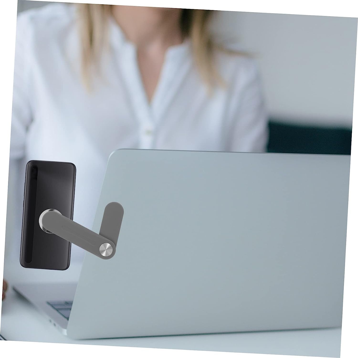 ULTECHNOVO Expand Mobile Phone Bracket PC Notebook Stand Portable Phone Stand Phone Mount for Monitor Laptop Magnetic Phone Holder Phone Side Mount Clip Laptop Arm for Phone Abs Desk  ULTECHNOVO   