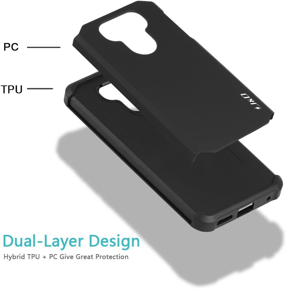 J&D Case Compatible for LG G6 / LG G6 plus Case, Heavy Duty Dual Layer Hybrid Shock Proof Protective Rugged Bumper Case for LG G6 Plus, LG G6 Case, Red  J&D Tech   