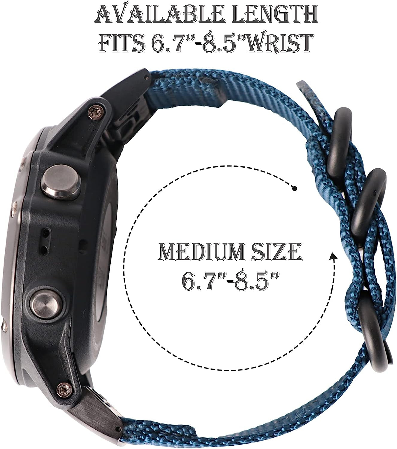 Zeit Diktator Watch Band for Garmin Fenix 7/Fenix 5/5 Plus/Fenix 6/6 Pro/Descent G1/Instinct/Forerunner 935 945/955/S60/S62/Epix，22Mm Nylon Quickfit Watch Strap for Men(Orange,22Mm)  Zeit Diktator   