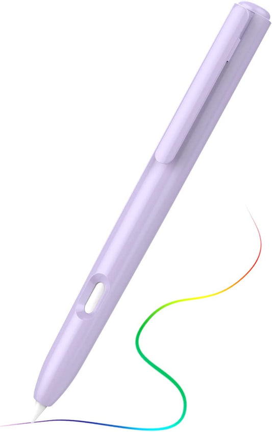 Timovo Holder Case Fit Apple Pencil 2Nd Generation, Retractable Protective Pencil Case Cover with Sturdy Clip for Apple Pencil 2Nd Gen,Taro Purple  TiMOVO   