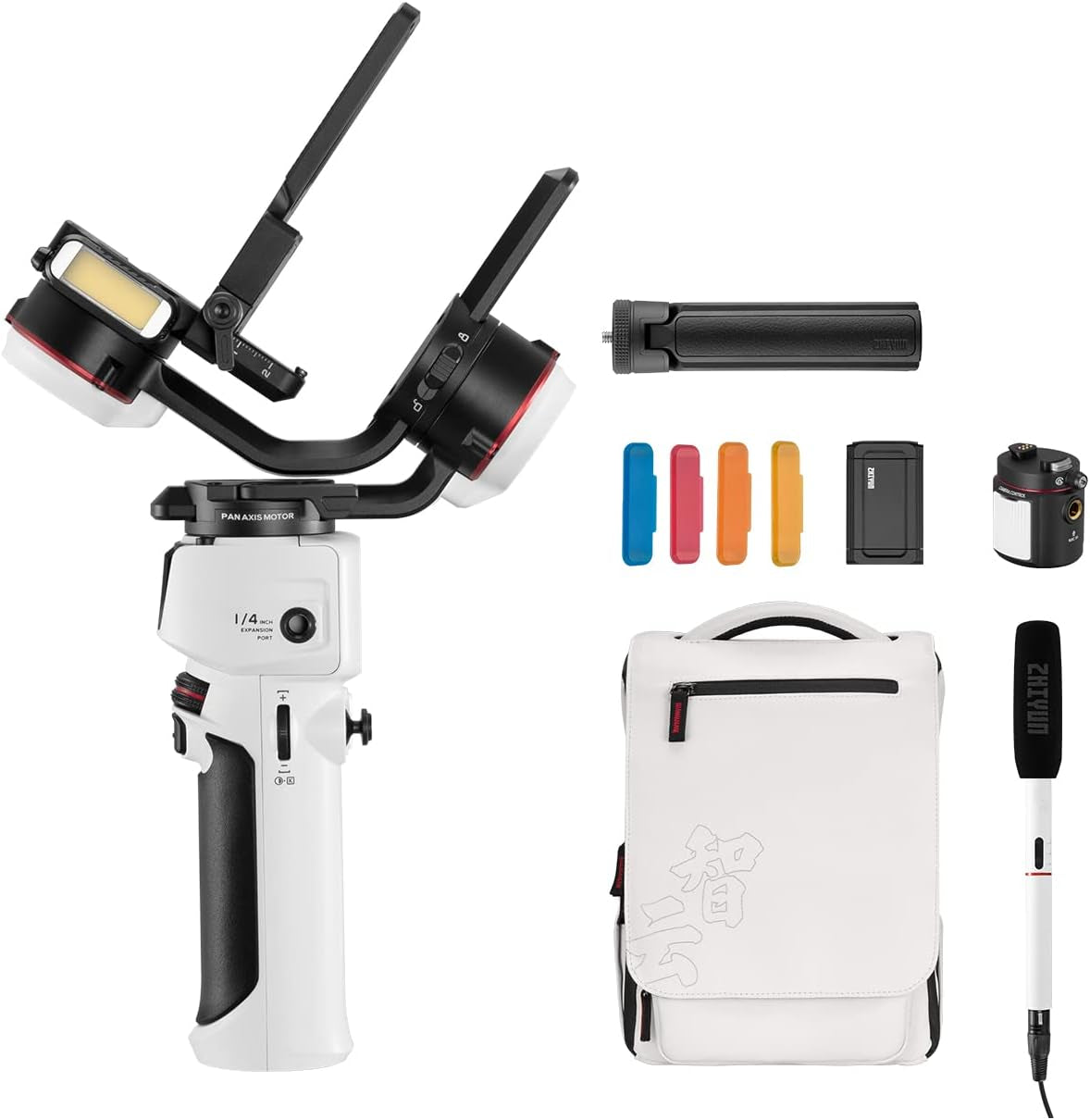 Zhiyun Crane M3 3-Axis Handheld Gimbal Stabilizer Crane M2 Upgraded for Mirrorless Cameras Smartphone Action Cameras with A6600, M50, R6, Gopro, Iphone 13/12 Max (Crane M3 Pro)  zhi yun   