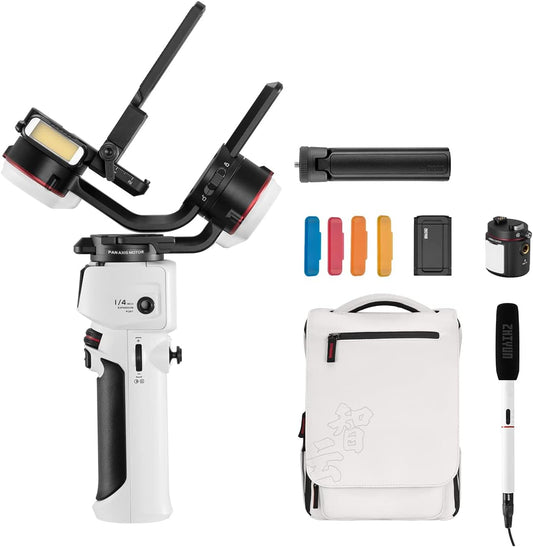 Zhiyun Crane M3 3-Axis Handheld Gimbal Stabilizer Crane M2 Upgraded for Mirrorless Cameras Smartphone Action Cameras with A6600, M50, R6, Gopro, Iphone 13/12 Max (Crane M3 Pro)  zhi yun   