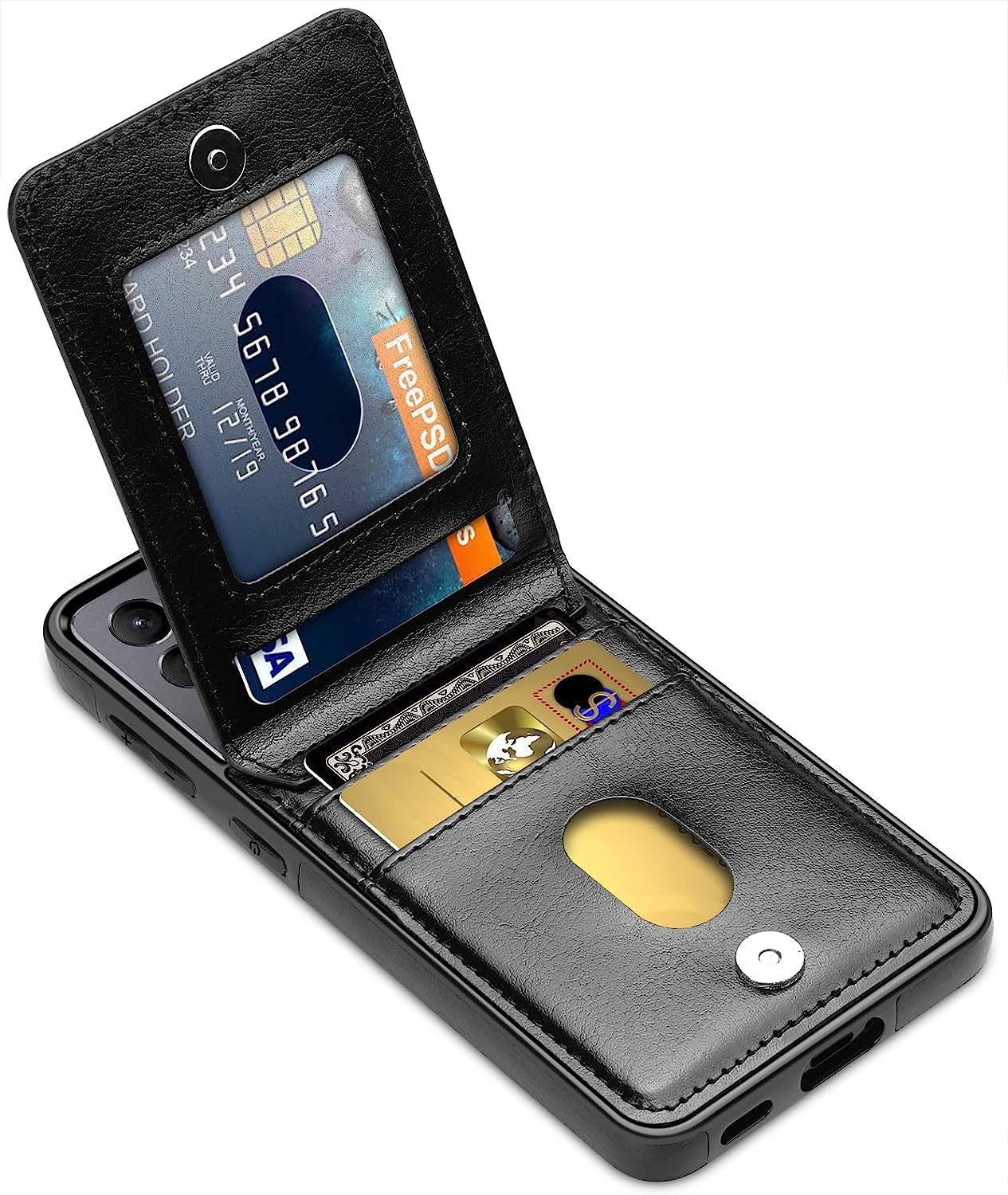 Lakibeibi Samsung Galaxy S21 Ultra Case, S21 Ultra Phone Case, Dual Layer Lightweight Premium Leather Wallet Case with Card Holders Flip Protective Case for Samsung Galaxy S21 Ultra (2021), Purple  LakiBeibi Black Galaxy S21 Fe 6.4" 