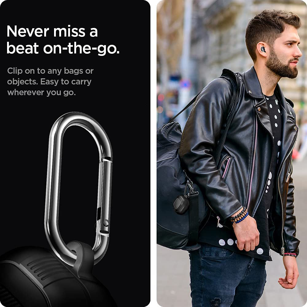 Spigen Rugged Armor Designed for Galaxy Buds2 Pro Case (2022) / Galaxy Buds 2 Case (2021) / Galaxy Buds Pro Case (2021) / Galaxy Buds Live Case (2020) - Matte Black  Spigen   