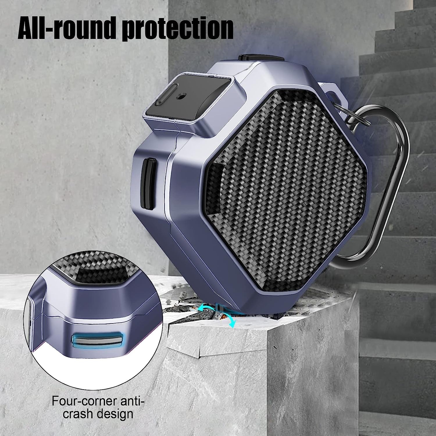 Lopnord for Galaxy Buds 2 Pro Case/Galaxy Buds Pro Case/Galaxy Buds 2 Case/Galaxy Buds Live Case with Lock, Carbon Fiber Shockproof Cover for Galaxy Buds Pro Case Samsung Earbuds with Keychain…  Lopnord US   