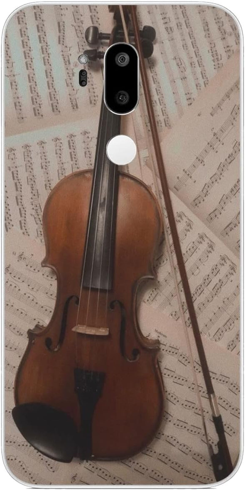 Compatible with LG G7 | LG G7 Thinq | LG G7 Fit | LG G7 One Case Piano Ladder Go toward Success 5 Cool Kids Girls Women Man Soft Flexible TPU Silicone Phone Case Clear  PTGVCTA Violin Musical Instrument 333  