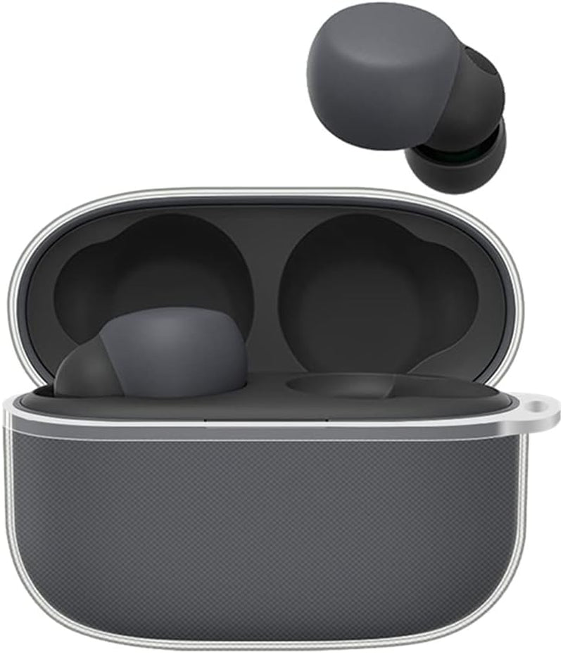 2 Pack Soft TPU Protective Clear Case Cover Compatible with Sony Linkbuds S WF-LS900N Earbuds, Protective Skin Sleeve with Key Chain (Transparent)  DAYJOY   