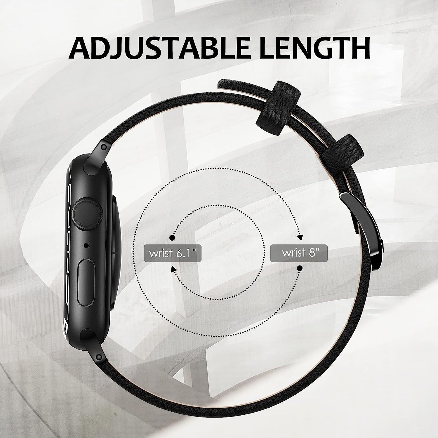 SWEES Leather Band Compatible with Apple Watch Bands 45Mm 42Mm 44Mm Men Women, Vintage Genuine Leather Wristband Replacement Band Compatible for Iwatch Series 8 7 6 5 4 3 2 1 SE Retro Walnut  SWEES   