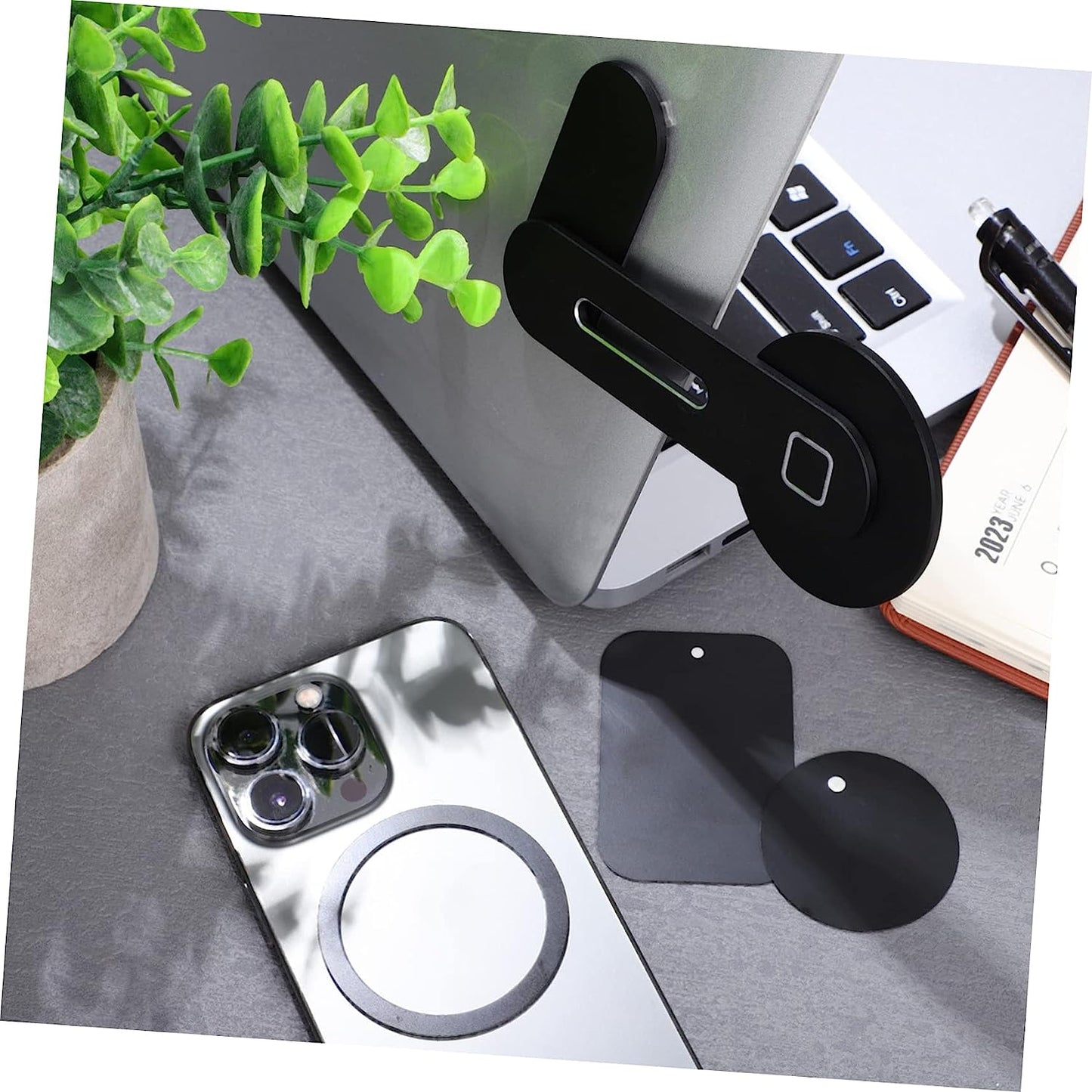 UKCOCO 3Pcs Bracket Magnetic Laptop Rack Magnetic Phone Stand for Desk Charging Monitor Stand Magnetic Car Mount Laptop Holder for Desk Vehicle Laptop Mount Magnetic Laptop Holder  UKCOCO   